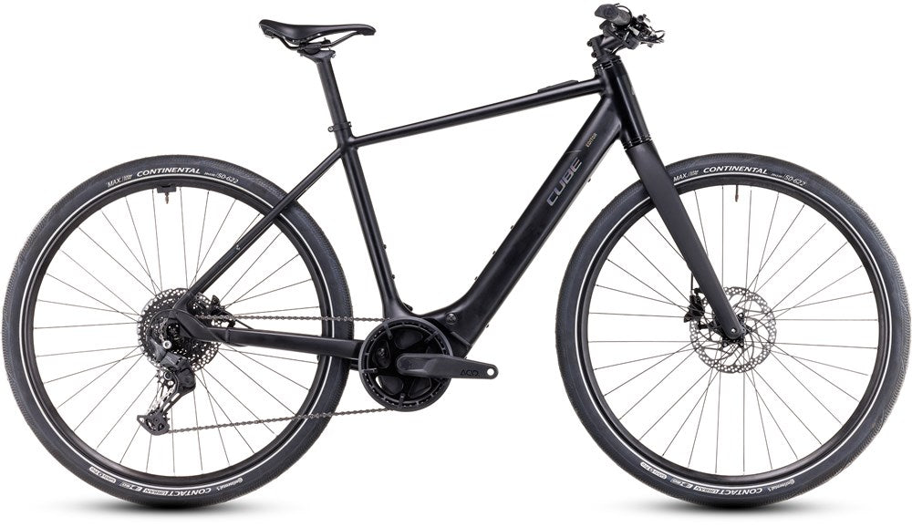cube e bike herren schwarz Cube Editor Hybrid Pro 400X Black n Spectral | Commuter E-Bike
