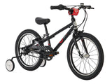 Black kids mountain bike with 18" wheels from BYK