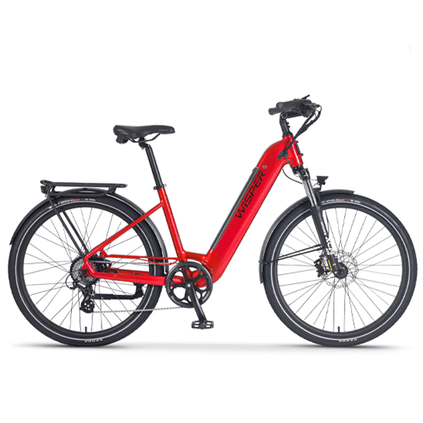 Wisper Wayfarer M7 Red 700wh ebike 2022 Revolution Bikes